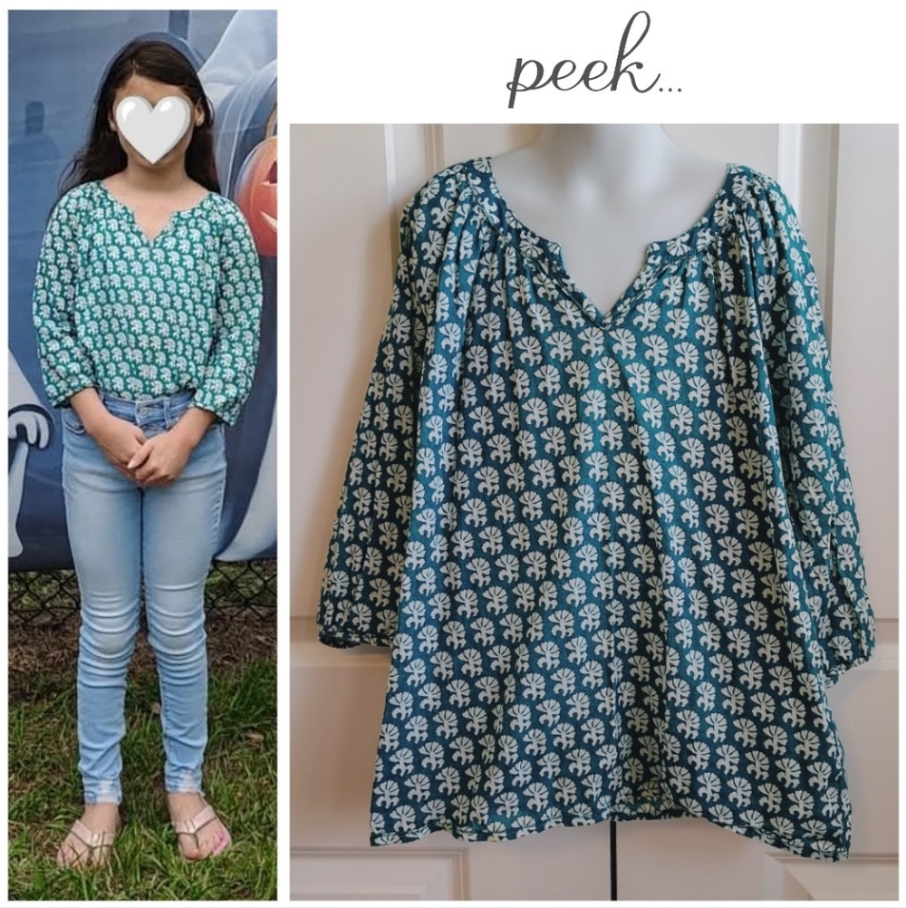 Abstract Floral Tunic